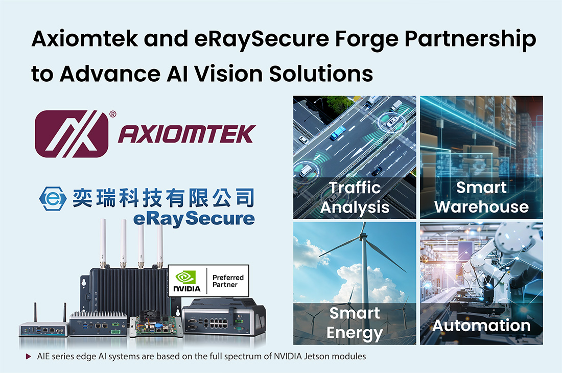 Axiomtek and eRaySecure Forge Strategic Partnership to Advance AI Vision Solutions